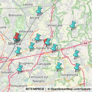 Mappa Via Don Luigi Cantini, 20864 Agrate Brianza MB, Italia (4.78929)