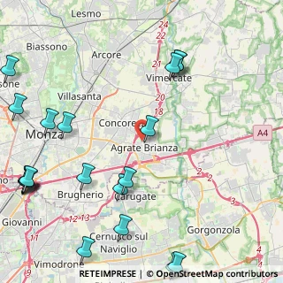Mappa Via Don Luigi Cantini, 20864 Agrate Brianza MB, Italia (6.18)