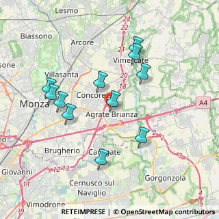Mappa Via Don Luigi Cantini, 20864 Agrate Brianza MB, Italia (3.57636)