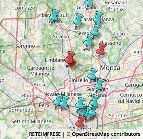 Mappa Via Don Giovanni Minzoni, 20037 Paderno Dugnano MI, Italia (8.693)