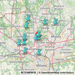 Mappa Via Don Giovanni Minzoni, 20037 Paderno Dugnano MI, Italia (6.48667)