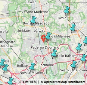 Mappa Via Don Giovanni Minzoni, 20037 Paderno Dugnano MI, Italia (6.345)