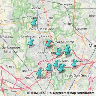 Mappa Via Don Giovanni Minzoni, 20037 Paderno Dugnano MI, Italia (3.98333)