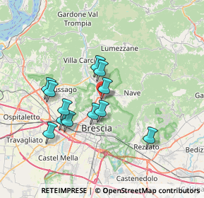 Mappa Via Colle di Tenda, 25136 Brescia BS, Italia (6.2475)