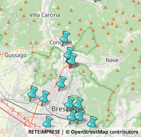 Mappa Via Colle di Tenda, 25136 Brescia BS, Italia (5.45688)