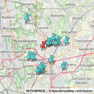 Mappa Via Carlo Emanuele I, 20052 Monza MB, Italia (3.26125)