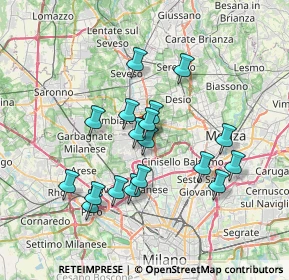 Mappa Via Tommaso Grossi, 20037 Paderno Dugnano MI, Italia (6.37167)