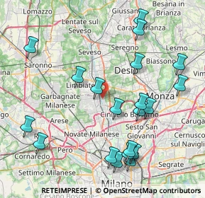Mappa Via Tommaso Grossi, 20037 Paderno Dugnano MI, Italia (9.175)
