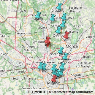 Mappa Via Tommaso Grossi, 20093 Paderno Dugnano MI, Italia (8.751)