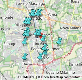 Mappa Via Colonnello Fisogni, 20037 Paderno Dugnano MI, Italia (1.667)