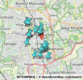 Mappa Via Tommaso Grossi, 20037 Paderno Dugnano MI, Italia (1.2925)