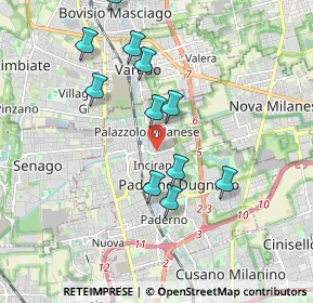 Mappa Via Colonnello Fisogni, 20037 Paderno Dugnano MI, Italia (1.79455)