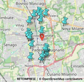 Mappa Via Tommaso Grossi, 20037 Paderno Dugnano MI, Italia (1.6585)