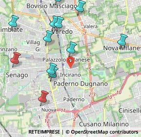 Mappa Via Tommaso Grossi, 20037 Paderno Dugnano MI, Italia (2.3625)