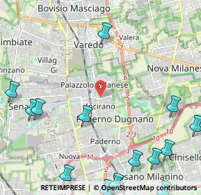 Mappa Via Tommaso Grossi, 20037 Paderno Dugnano MI, Italia (3.29067)