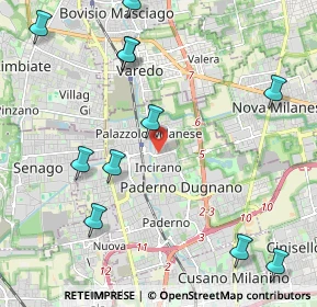Mappa Via Colonnello Fisogni, 20037 Paderno Dugnano MI, Italia (2.63)