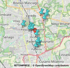Mappa Via Tommaso Grossi, 20037 Paderno Dugnano MI, Italia (1.29273)