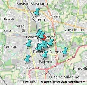 Mappa Via Tommaso Grossi, 20037 Paderno Dugnano MI, Italia (1.275)