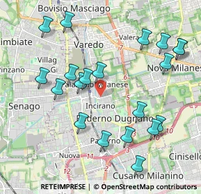 Mappa Via Colonnello Fisogni, 20037 Paderno Dugnano MI, Italia (2.2085)