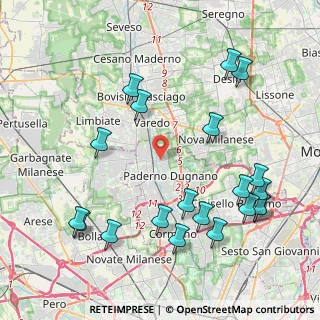 Mappa Via Tommaso Grossi, 20093 Paderno Dugnano MI, Italia (4.8765)