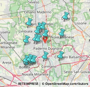 Mappa Via Tommaso Grossi, 20037 Paderno Dugnano MI, Italia (3.33118)