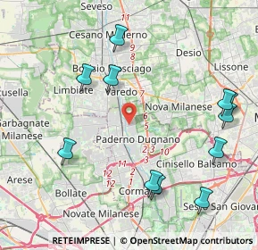 Mappa Via Tommaso Grossi, 20037 Paderno Dugnano MI, Italia (4.86)