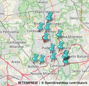 Mappa Via Achille Grandi, 20030 Senago MI, Italia (3.26933)