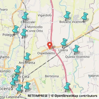 Mappa Via Beato Angelico, 36100 Vicenza VI, Italia (3.34643)