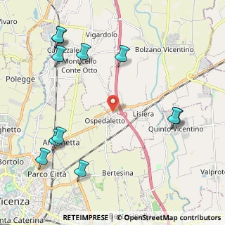 Mappa Via Beato Angelico, 36100 Vicenza VI, Italia (2.70091)