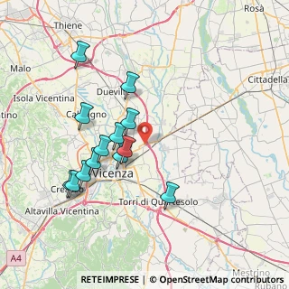 Mappa Via Beato Angelico, 36100 Vicenza VI, Italia (7.15923)
