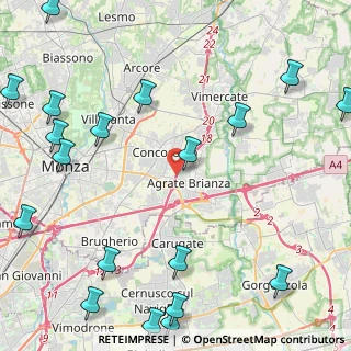 Mappa A51 Tangenziale Est Milano, 20864 Agrate Brianza MB, Italia (6.48)