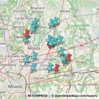 Mappa A51 Tangenziale Est Milano, 20864 Agrate Brianza MB, Italia (6.823)