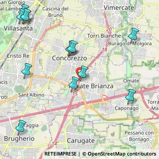 Mappa A51 Tangenziale Est Milano, 20864 Agrate Brianza MB, Italia (2.77923)