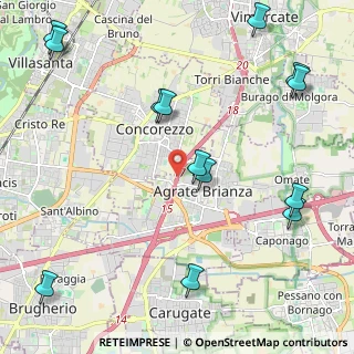 Mappa A51 Tangenziale Est Milano, 20864 Agrate Brianza MB, Italia (2.77615)