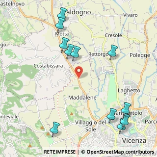 Mappa SP 46 del Pasubio, 36100 Costabissara VI, Italia (2.62455)