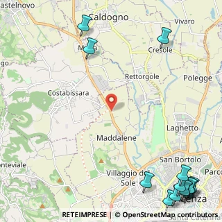 Mappa SP 46 del Pasubio, 36100 Costabissara VI, Italia (3.97071)