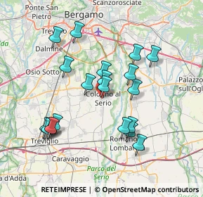 Mappa Via Vittorio Veneto, 24055 Cologno Al Serio BG, Italia (7.047)