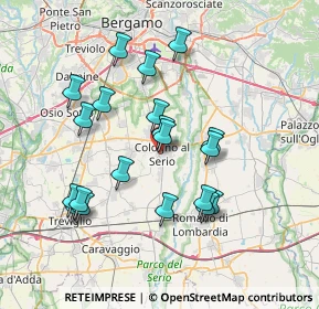 Mappa Via Vittorio Veneto, 24055 Cologno Al Serio BG, Italia (7.029)