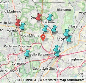 Mappa Via Guglielmo Marconi, 20835 Muggiò MB, Italia (3.53923)