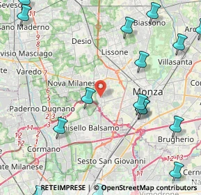 Mappa Via Guglielmo Marconi, 20835 Muggiò MB, Italia (6.20294)