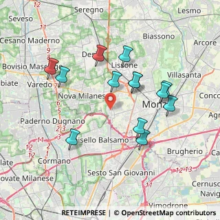 Mappa Via Guglielmo Marconi, 20835 Muggiò MB, Italia (3.53923)