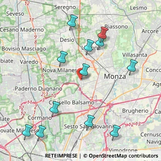Mappa Via Guglielmo Marconi, 20835 Muggiò MB, Italia (4.87917)