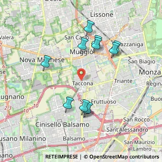 Mappa Via Guglielmo Marconi, 20835 Muggiò MB, Italia (1.90091)