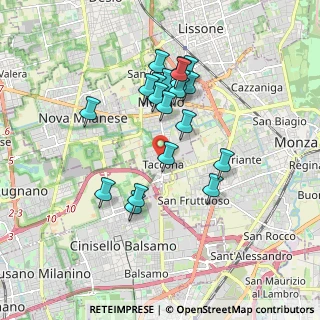 Mappa Via Guglielmo Marconi, 20835 Muggiò MB, Italia (1.601)