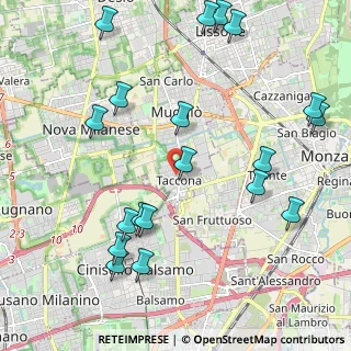 Mappa Via Guglielmo Marconi, 20835 Muggiò MB, Italia (2.51421)