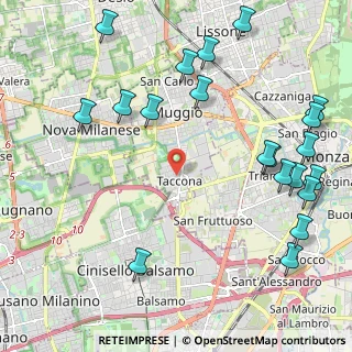 Mappa Via Guglielmo Marconi, 20835 Muggiò MB, Italia (2.7695)