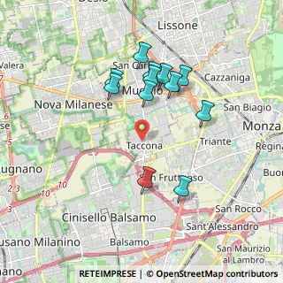 Mappa Via Guglielmo Marconi, 20835 Muggiò MB, Italia (1.66833)