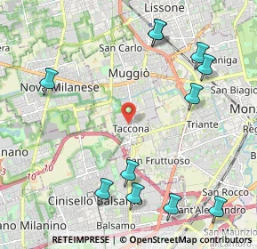 Mappa Via Guglielmo Marconi, 20835 Muggiò MB, Italia (2.61455)
