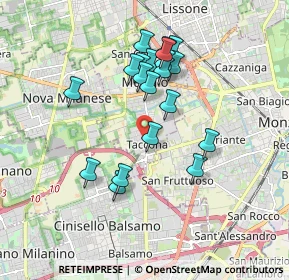 Mappa Via Guglielmo Marconi, 20835 Muggiò MB, Italia (1.601)