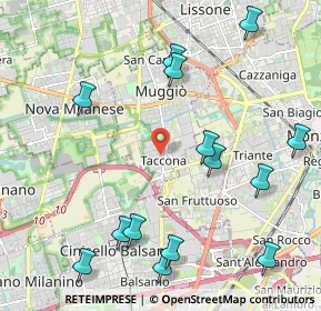 Mappa Via Guglielmo Marconi, 20835 Muggiò MB, Italia (2.52571)
